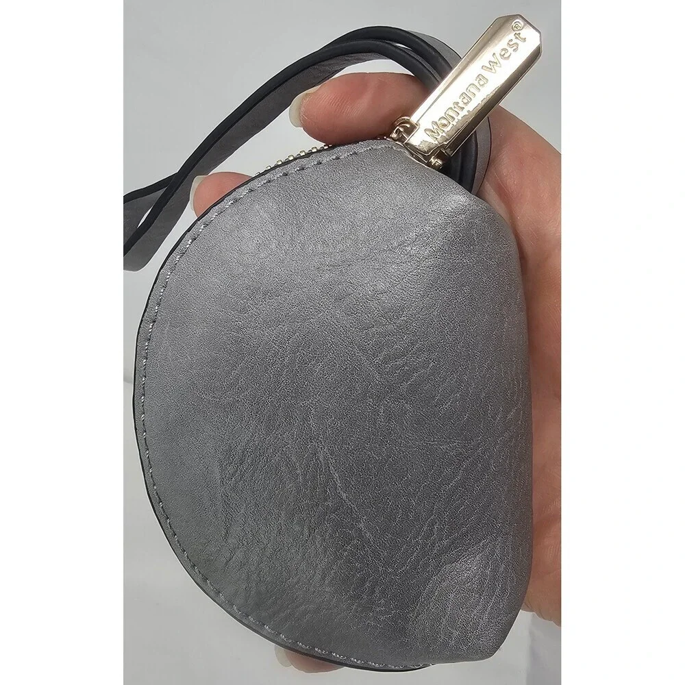 Montana West Silver Zipper Bag Coin Pouch Attachment